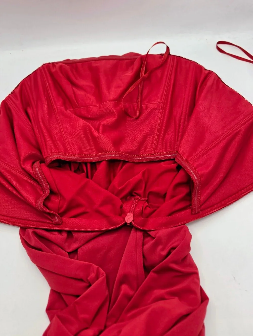 BCBGMAXAZRIA Marinola Ruched Maxi Dress / Gown Red Size M